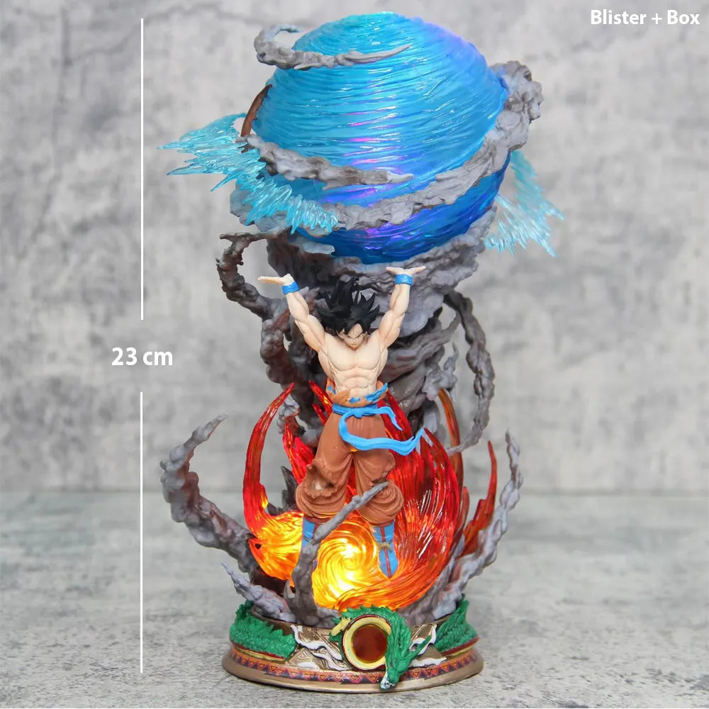 DBZ Goku Spirit Bomb 23cm Action Figure (With Light) (Blister Packing)